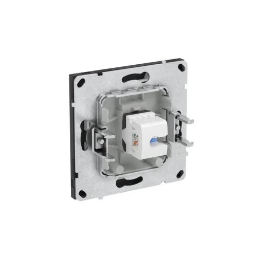 Розетка компьютерная 1-м KANT RJ45 кат.6A без шторки черн. уголь DKC 7012673 фото 5