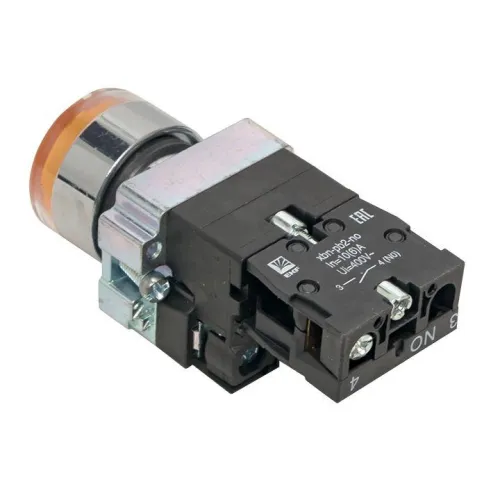 Кнопка BA51 с подсветкой 230В желт. NO PROxima EKF xb2-bw51-230 фото 5