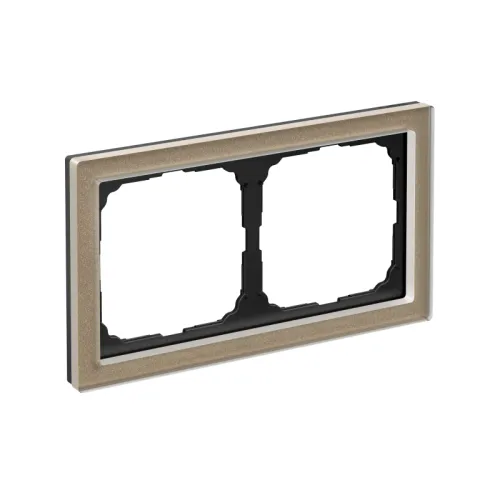 Рамка 2-м ArtGallery Pure органич. стекло шампань SE GAL320502 фото 5