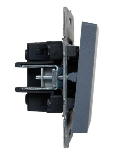 Выключатель 2-кл. СП BRITE ВС10-2-1-БрМ 10А с индик. механизм маренго IEK BR-V20-1-10-K35 фото 2