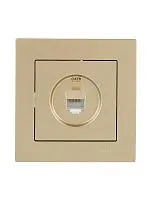 Розетка компьютерная VESNA зол. 140 LEZARD 742-3688-140