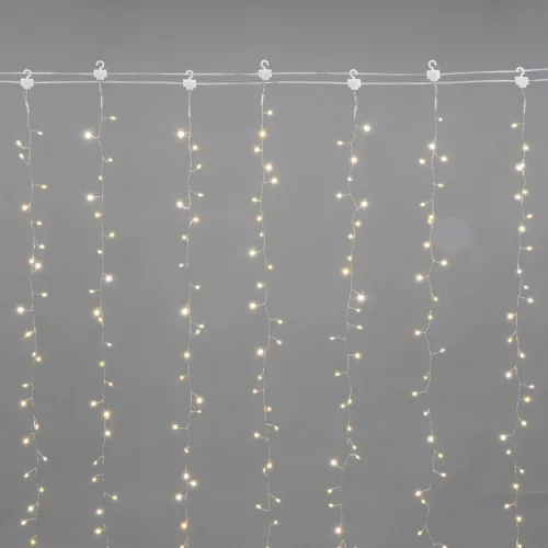 Гирлянда светодиодный занавес из росы "Фейерверк" 3х3м 900 LED IP20 230В тепл. бел. Neon-Night 315-866 фото 2
