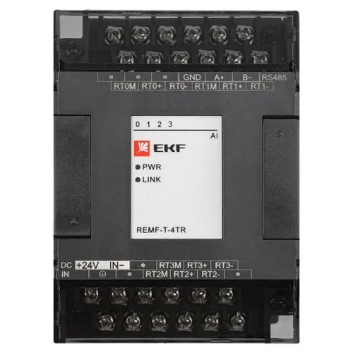 Модуль ввода термосопротивлений REMF 4 PRO-Logic (без поверки) EKF REMF-T-4TR фото 2