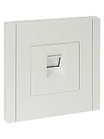Розетка компьютерная RJ45 кат.5E FORTE&PIANO FP232 бел. IEK FP-K10-1-K01