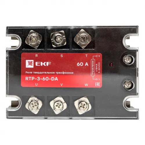 Реле твердотельное трехфазное RTP-60-DA PROxima EKF rtp-3-60-da фото 5