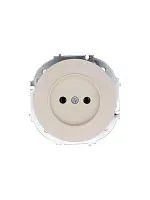 Розетка 1-м СП OSEN без заземл. ПБТ механизм сл. кость LEZARD 743-9088-121B