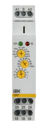 Реле времени многофункц. ORT 2 контакта 12-240В AC/DC IEK ORT-M2-ACDC12-240V фото 3