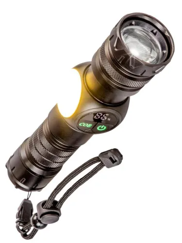 Фонарь аккумуляторный ручной 10Вт LaserLED Li-ion 26650 3000мА.ч с магнитом алюм. КОСМОС KOC812Lit фото 4