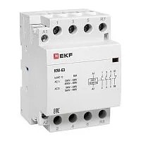 Контактор модульный КМ 63А 3NО+NC (3 мод.) EKF km-3-63-31