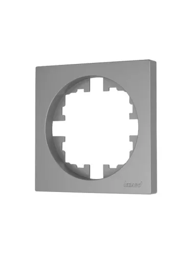 Рамка 1-м OSEN горизонт. квадрат сер. матов. LEZARD 743-7400-146 фото 2