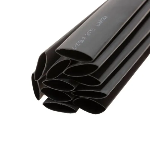 Трубка термоусадочная двустенная клеевая 15.9/7.95 (2:1) (уп.10шт) по 1м черн. Rexant 26-2106 фото 4