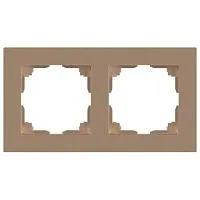 Рамка 2-м СП Accent 6-502-04 шампань Intro Б0063758