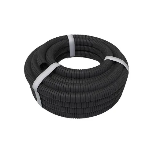 Труба гофрированная ПНД d32мм с протяжкой черн. (уп.25м) Rexant 28-0032-3 фото 2