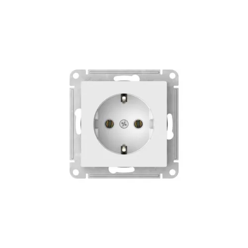 Розетка AtlasDesign 16А с заземл. быстрозажим. клем. механизм бел. SE ATN000143S фото 3