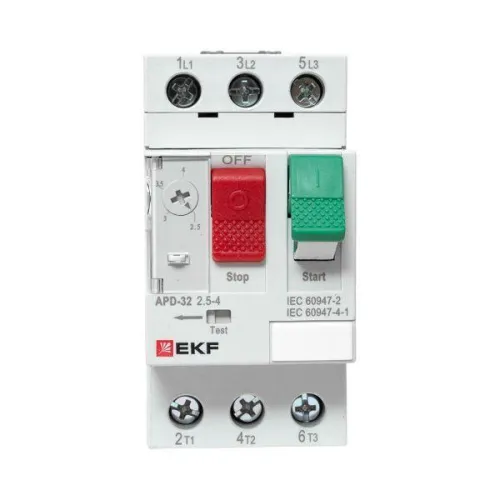Выключатель автоматический для защиты двигателя АПД-32 2.5-4А EKF apd-me-4.0 фото 9