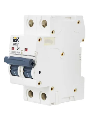 Выключатель автоматический модульный 2п C 4А M10N ARMAT IEK AR-M10N-2-C004 фото 4