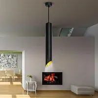 Светильник подвесной (подвес) PL 17 BK MR16/GU10 потолочный цилиндр черн. ЭРА Б0055579