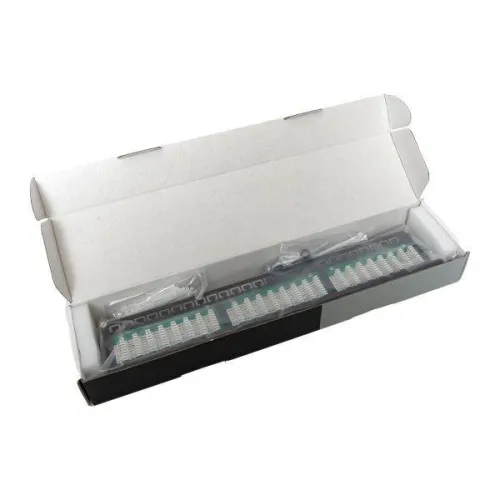 Патч-панель высокой плотности 19дюйм кат.5E 1U неэкранир. UTP 48 портов RJ-45 Dual IDC с органайзером TERACOM PRO EKF TRP-PPNL-5EUTP-C1U48 фото 12