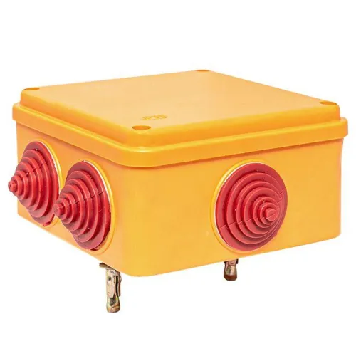 Коробка огнестойкая E90 100х100х50мм 3п с клеммником 1.5-10кв.мм IP55 EKF plc-kmrf-100-3-10 фото 3
