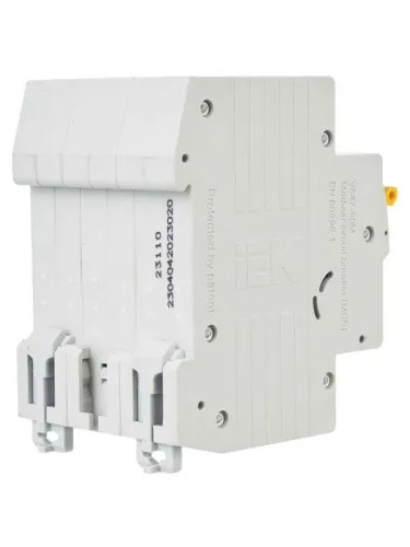 Выключатель автоматический модульный 3п C 20А 6кА ВА47-60M KARAT IEK MVA31-3-020-C фото 9