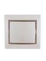 Выключатель 1-кл. СП Mira 10А жемчуж./бел./свет. корич. метал. LEZARD 701-3031-100