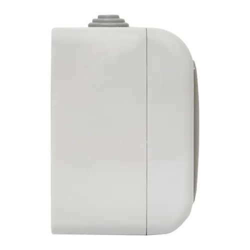 Розетка 2-м ОП Мурманск 16А IP54 с заземл. защ. шторки с крышкой сер. EKF EFR16-129-30-54 фото 2