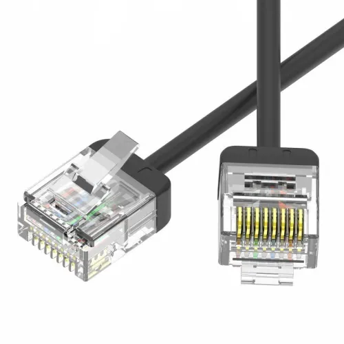 Патч-корд неэкранированный Ultra SLIM CAT6 U/UTP 4х2 32 AWG LSZH 0.5м черн. DKC RN6UU4505BK-32