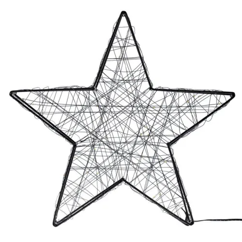 Фигура Металлическая 3D "Звезда" 35см питание 3хAA (не в компл.) тепл. бел. Neon-Night 513-706 фото 7