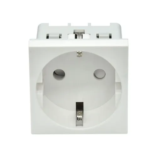 Розетка PRIMER с заземл. защ. шторки винт. зажим РКС-20-30-П-К бел. IEK PR-KK40D-RSZH-2-2-K01 фото 2