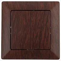 Выключатель 2-кл. СП Solo 4-104-10 10А 250В IP20 венге Intro Б0053591