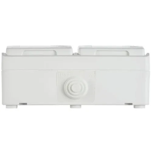 Розетка 2-м ОП Форс РСб22-3-ФБ 16А IP54 с заземл. защ. шторки бел. IEK ERS22-K01-16-54-DC фото 5