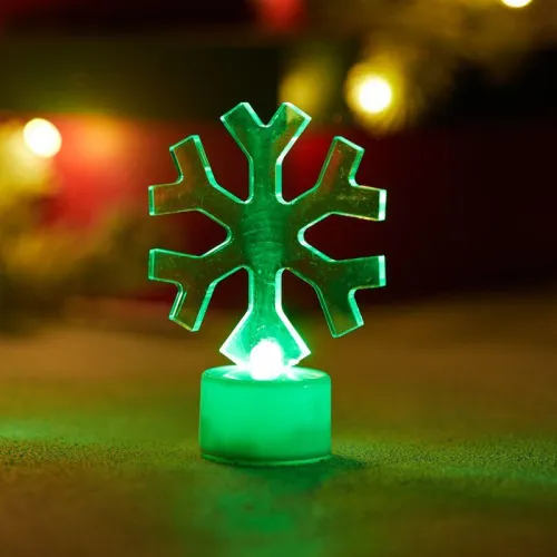Фигура светодиодная "Снежинка" 1LED RGB 1Вт IP20 на подставке элементы питания 3хAG13(LR44) (в компл.) Neon-Night 501-055 фото 5
