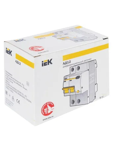 Выключатель автоматический дифференциального тока 2п C 16А 10мА тип AC 4.5кА АД-12 KARAT IEK MAD10-2-016-C-010 фото 11
