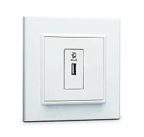 Розетка для зарядного устройства USB KAREA бел. Makel 56001465