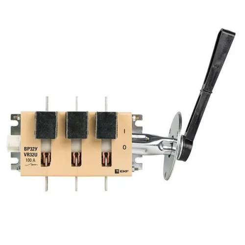 Выключатель-разъединитель ВР32У-31B31250 100А 1 напр. с дугогасит. камерами съемная лев./прав. рукоятка MAXima EKF uvr32-31b31250 фото 7