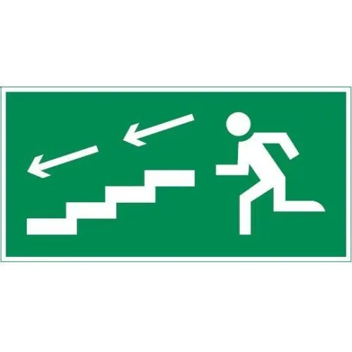 Знак "ПО ЛЕСТНИЦЕ ВНИЗ ВЛЕВО" 180х90мм для аварийно-эвакуационного светильника Compact VARTON V5-EM04-60.004.038