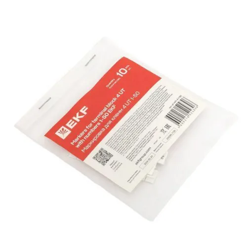 Маркировка для клемм 4 UT 1-50 (уп.100шт) EKF scr-ut-mrk-4-1-50 фото 5