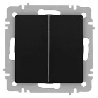 Переключатель Accent 6-107-05 двойн. 10А-250В IP20 СУ AL/CU антрацит Intro Б0063564