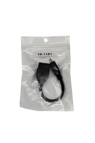 Кабель USB OTG mini USB на USB шнур 0.15м черн. Rexant 18-1181 фото 2