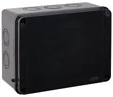 Коробка Тусо распаячная для ОП 300х220х120мм без гермовводов УХЛ1 IP67 черн. Ruvinil 67068Ч