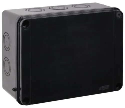 Коробка Тусо распаячная для ОП 300х220х120мм без гермовводов УХЛ1 IP67 черн. Ruvinil 67068Ч