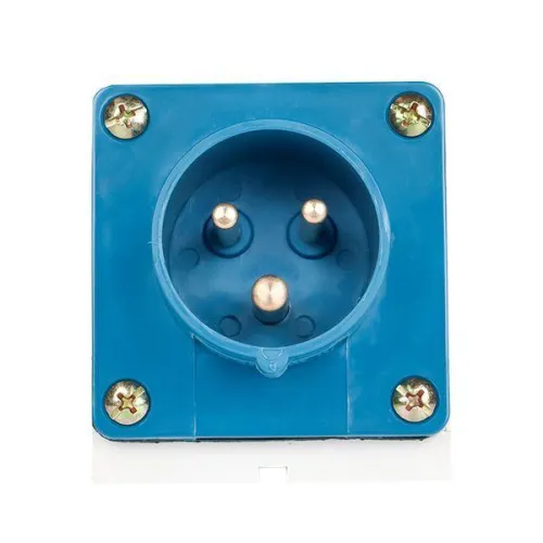 Вилка стационарная 513 16А 2P+PE 220В IP44 EKF ps-513-16-220 фото 2