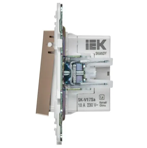 Кнопка звонка SKANDY 10А SK-V17Sa для отелей с индикацией песочн. IEK SK-V14-2-10-K98 фото 4