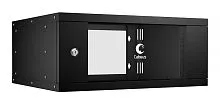 Шкаф телекоммуникационный настенный разборный LIGHT WSC-05D-4U55/45-BK 19дюйм 4U дверь стекло черн. Cabeus 10184c