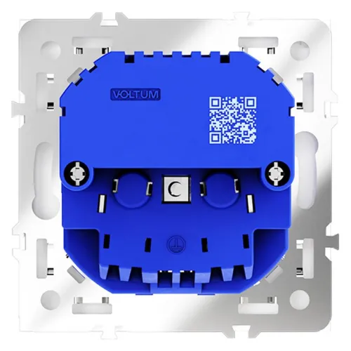 Розетка 1-м СП S70 16А с USB A+С с заземл. защ. шторки механизм бел. матов. Voltum VLS040502 фото 5