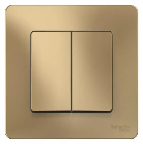 Выключатель 2-кл. СП Blanca 10А IP20 (сх. 5) 250В титан SE BLNVS010504 фото 2