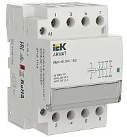 Контактор модульный KMR 40А 24В AC/DC 3НО 1НЗ ARMAT IEK AR-KMR20-040-31-024