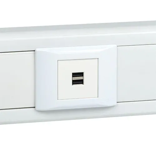 Розетка USB сила тока 2.1А (2 гнезда) без индикатора EKF E2MR2-20USB-10 фото 5
