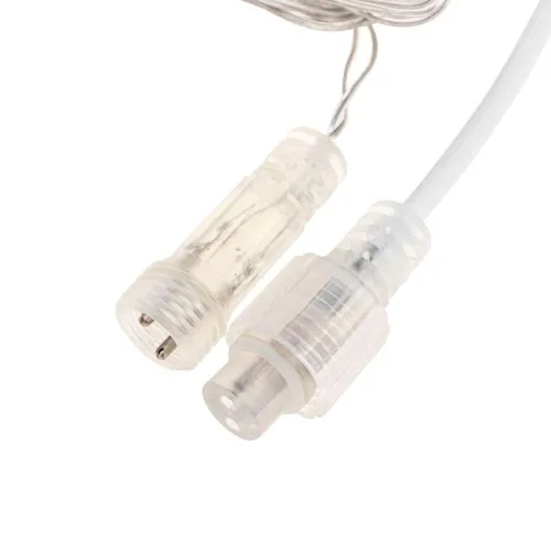 Гирлянда светодиодная Айсикл (бахрома) 25х0.6м 588LED бел. IP44 230В c эффектом мерцания провод прозр. Neon-Night 255-595 фото 2