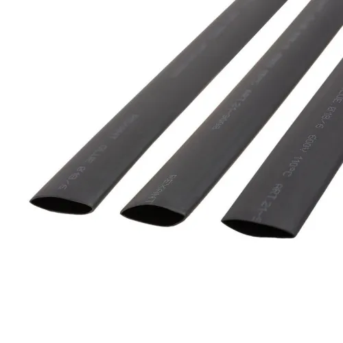 Трубка термоусадочная двустенная клеевая 18/6 (3:1) черн. 1м Rexant 21-9008 фото 4